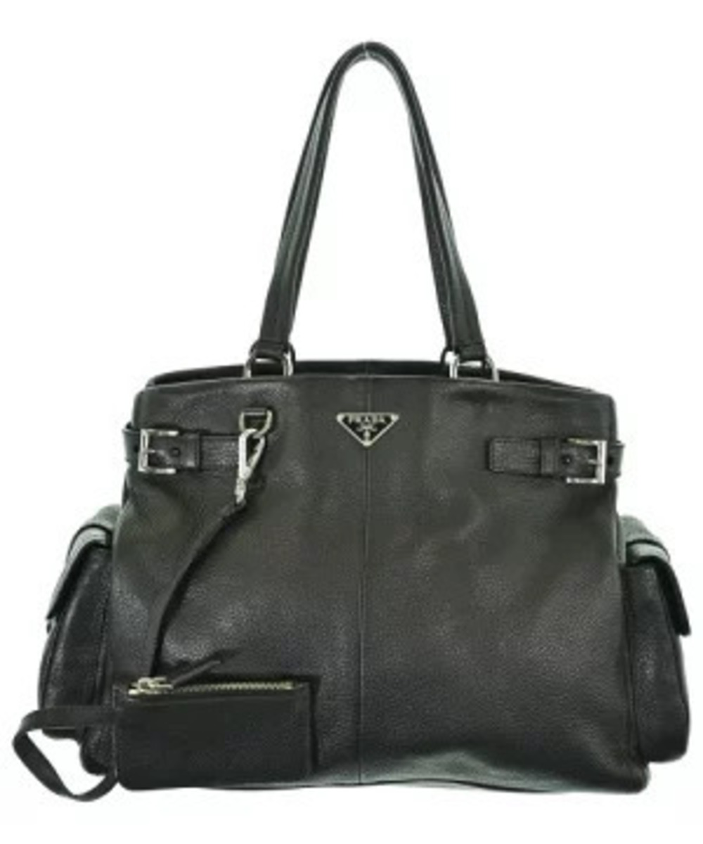 Prada Vitello Daino Shopping Leather Tote Bag Black
